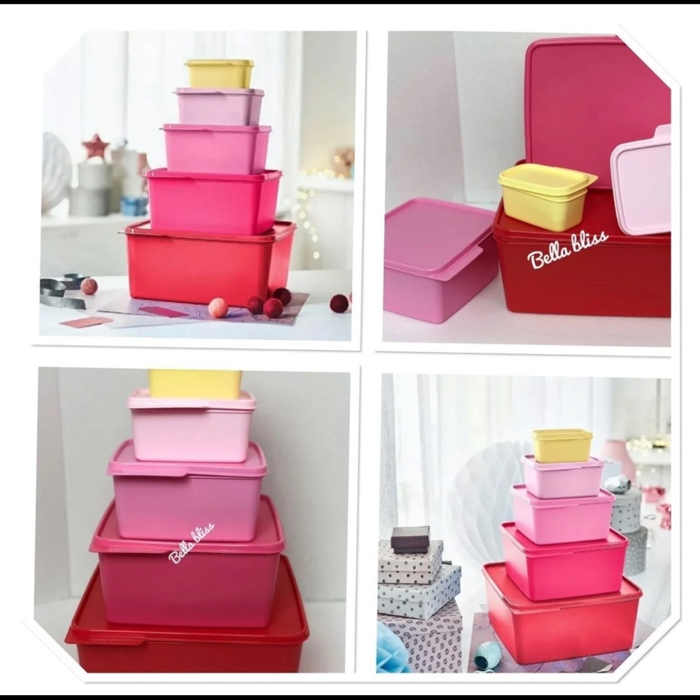 Tupperware keep tabs 5 pc set New